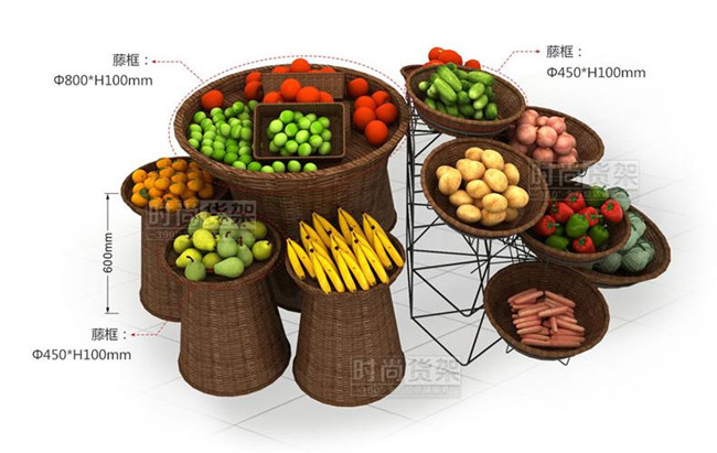 便利店貨架_果蔬促銷架