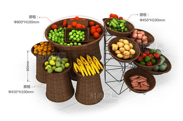 超市果蔬貨架
